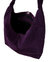 Purple Soft Premium Suede Hobo Shoulder Bag