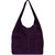 Purple Suede Premium Leather Hobo Boho Shoulder Bag
