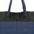 Royal Blue Two Tone Horizontal Premium Leather Tote Bag