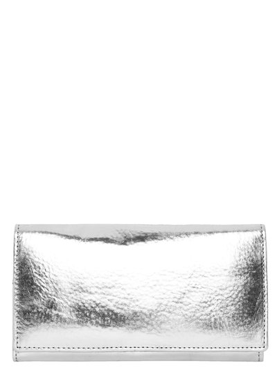 Brix + Bailey Silver Leather Multi Section Purse product