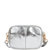 Silver Metallic Convertible Premium Leather Crossbody Bag