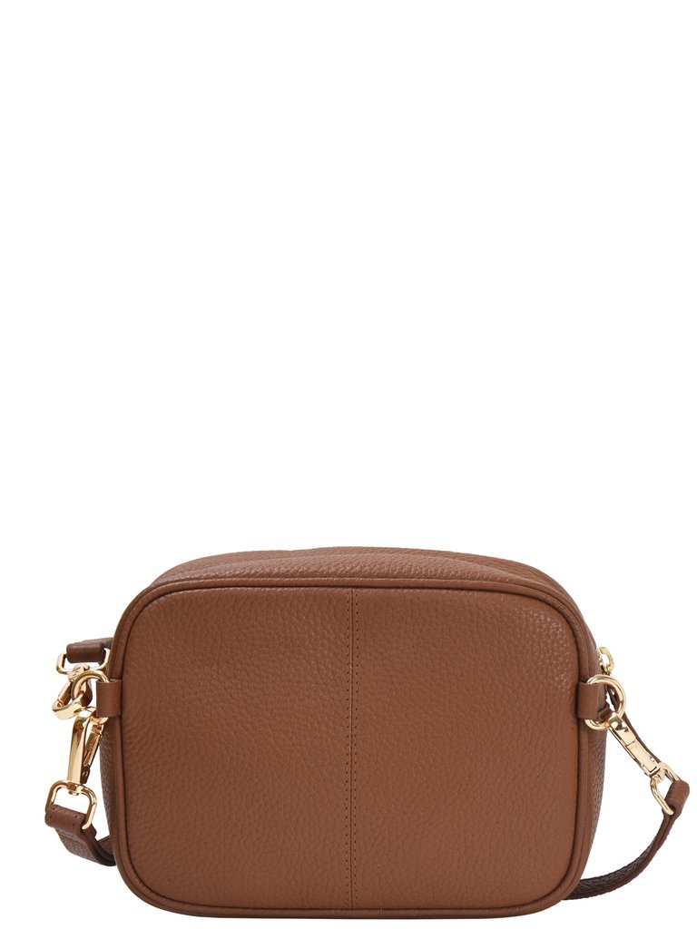 Tan Convertible Premium Leather Crossbody Bag - Camel