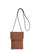Tan Crossbody Leather Phone Bag - Camel
