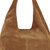 Tan Suede Leather Hobo Boho Shoulder Bag