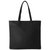 Black Zipped Leather Everyday Tote | Bxade - Black
