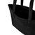 Black Zipped Leather Everyday Tote | Bxade