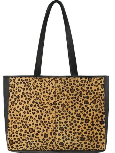 Brix + Bailey Leopard Calf Hair Leather Horizontal Tote | Bybid product