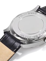 The Brix + Bailey Black Barker Men's Minimal Watch Form 1