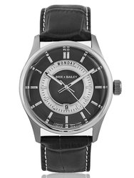 The Brix + Bailey Black Barker Men's Minimal Watch Form 1 - Black