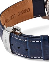 The Brix + Bailey Navy Blue Barker Men's Unisex Watch Form 3
