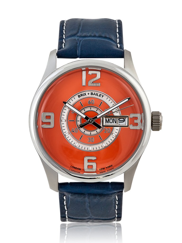 The Brix + Bailey Orange Simmonds Men's Unisex Women's Wrist Watch Form 5 - Orange