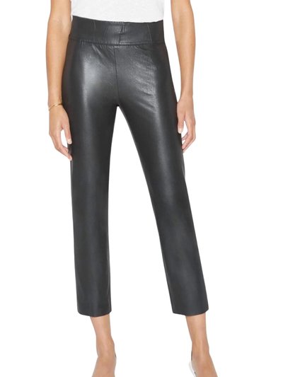 Brochu Walker Juniper Vegan Leather Crop Pants In Black Onyx product