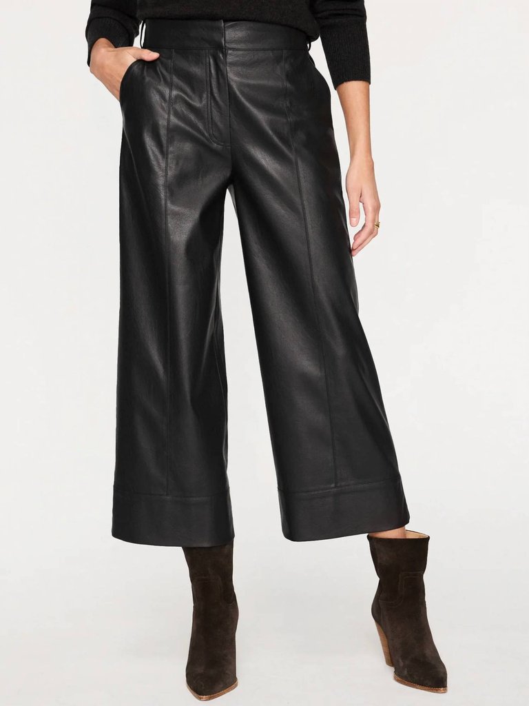 Odele Cropped Pant In Black Onyx - Black Onyx