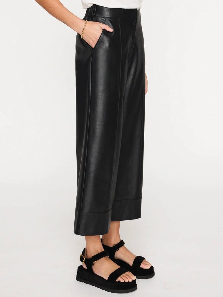 Odele Cropped Pant In Black Onyx