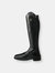 Adults Modena Synthetic Extra Wide Long Boots (Black) - Black