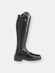 Adults Modena Synthetic Wide Long Boots (Black)