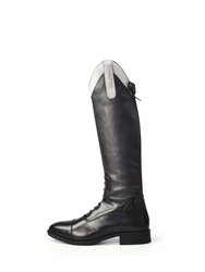 Childrens/Kids Como Piccino Leather Long Riding Boots - Silver - Silver