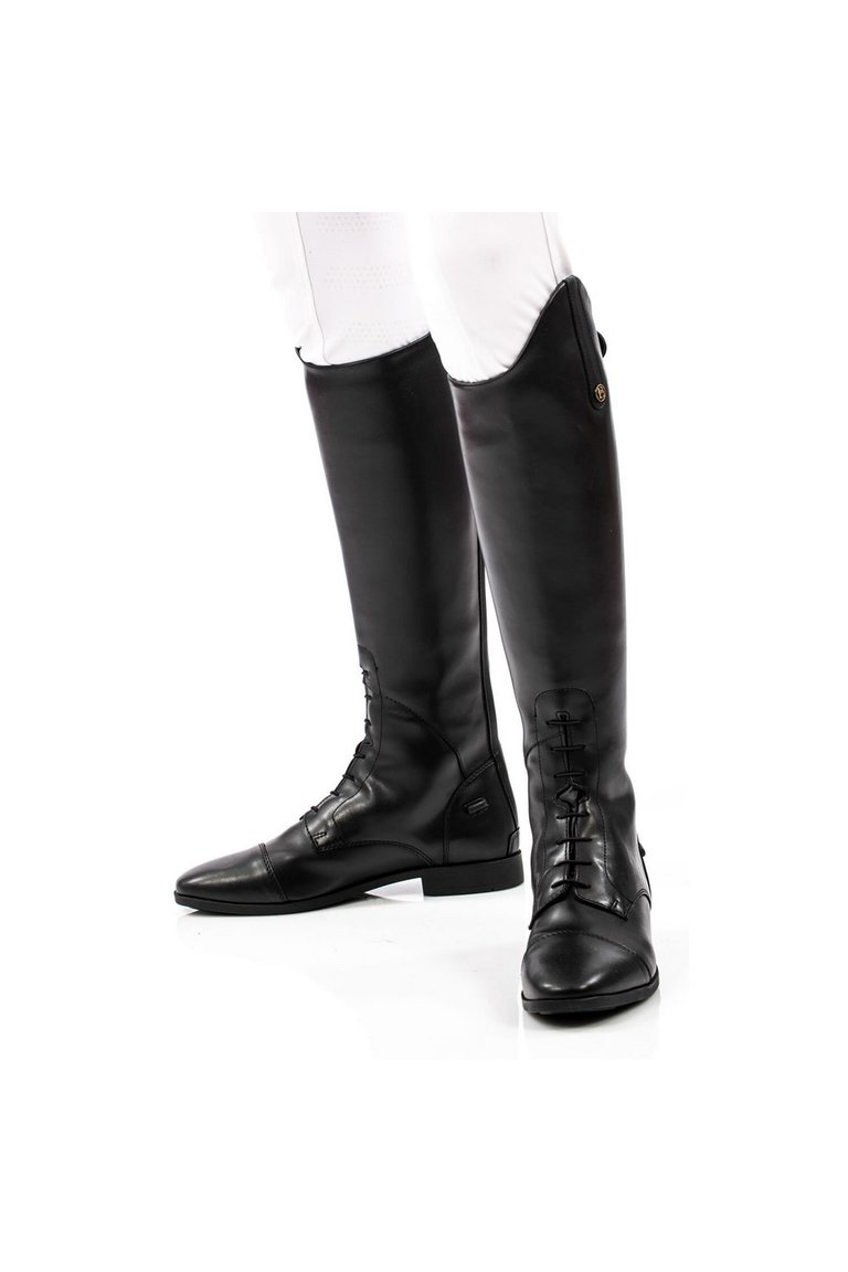 Unisex Adult Albareto Faux Leather Wide Yard Boots - Black