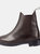 Unisex Childrens Leather Pavia Piccino Jodhpur Paddock Boots (Brown) - Brown