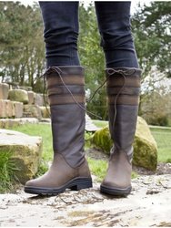 Womens/Ladies Longridge Nubuck Calf Boots (Brown)