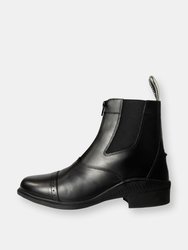 Womens/Ladies Tivoli Zipped Boots (Black) - Black