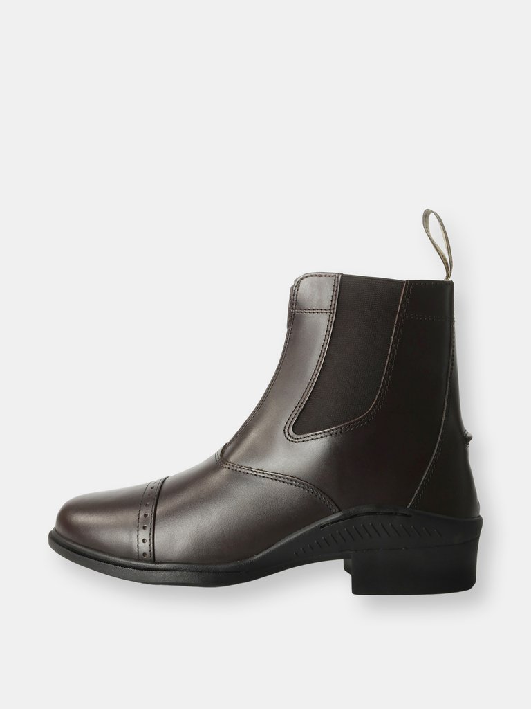 Womens/Ladies Tivoli Zipped Boots (Brown) - Brown