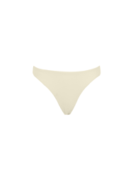 Bonito Ruched Bikini Bottoms - Coconut Ribbed