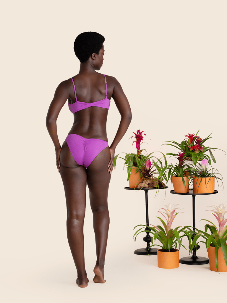 Bonito Ruched Bottoms - Electric Orchid