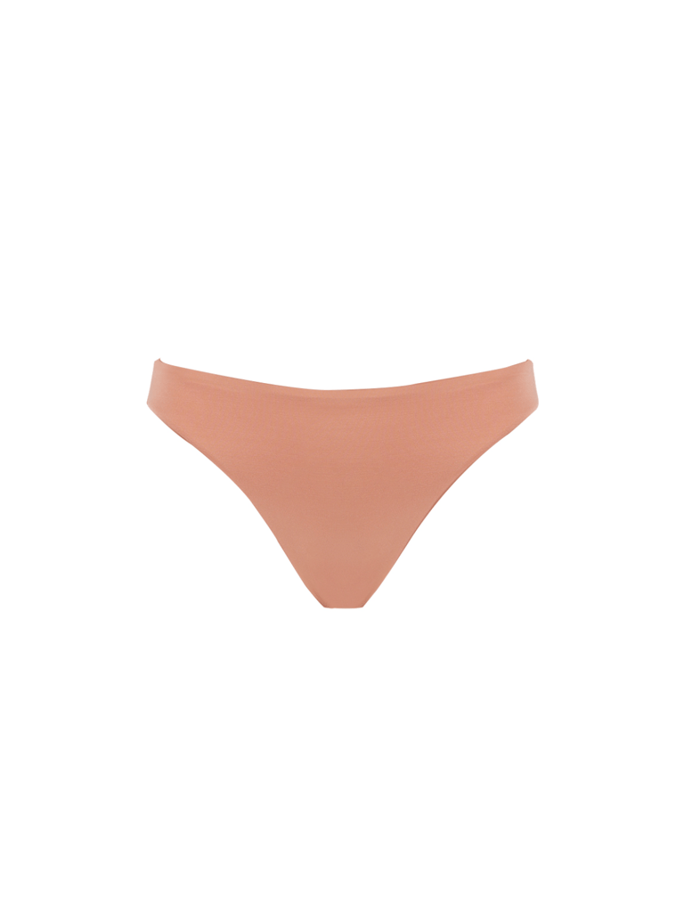 Bonito Ruched Bottoms - Metallic Rose - Metallic Rose