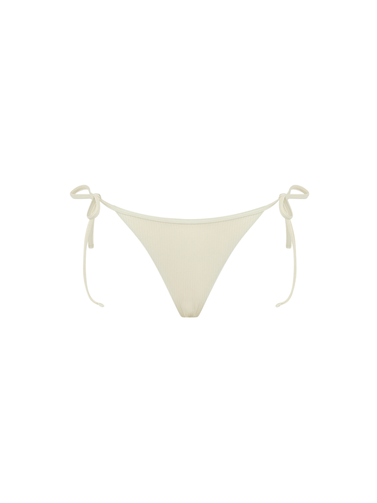 Gabriela Bikini Bottoms - Coconut Ribbed - Coconut Ribbed