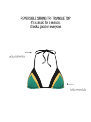 Maragogi Reversible Triangle Top - Cobalto