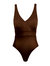 Trancoso Padded One Piece - Chocolate Brown - Chocolate Brown
