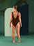 Trancoso Padded One Piece - Chocolate Brown