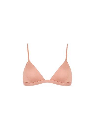 Bromelia Swimwear Valentina Triangle Top - Metallic Rosé product