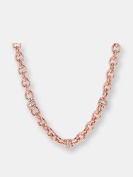 Alternate Link Necklace - Golden Rose