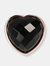 Carisma Natural Stone Heart Ring - Black Onyx - Black Onyx