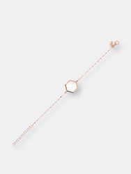 Cube Chain Bracelet with Hexagon