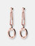 Forzatina Chain Oval Elements Dangle Earrings
