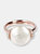 Freshwater Maxima Pearl and Cubic Zirconia Ring