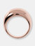 Golden Rose Domed Band Ring