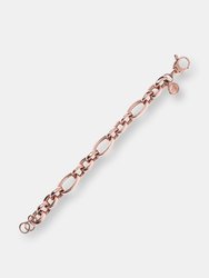 Golden Rose Oval Chain Adjustable Bracelet