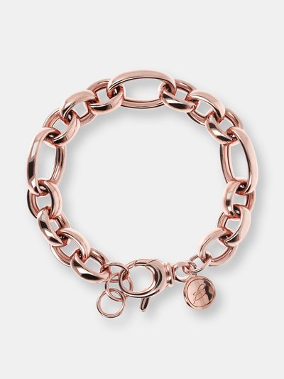 Bronzallure Golden Rose Oval Chain Adjustable Bracelet product