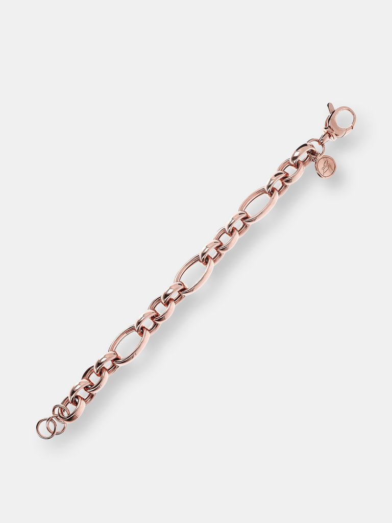 Golden Rose Oval Chain Adjustable Bracelet