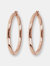 Medium Purezza Hoop Earrings - Golden Rose