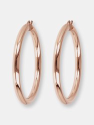 Medium Purezza Hoop Earrings - Golden Rose