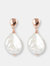 Ming Baroque Pearl Earrings - Golden Rose