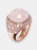 Natural Stone and Micro Pavé Ring - Golden Rose/Pink - Golden Rose/Pink