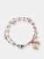 Pearl Rosary Bracelet - Golden Rose