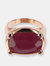 Queen Natural Stone Ring - Plum Agate