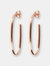 Semi-Oval Hoop Earrings